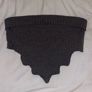 Gray Tube Top